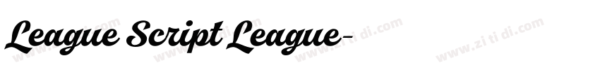 League Script League字体转换